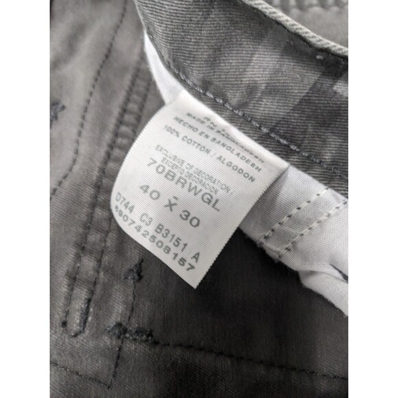 Wrangler Camo Jeans Men's 40x30 Dark Gray Cargo Cotton Work/Fish/Hunting Pants - Picture 10 of 13